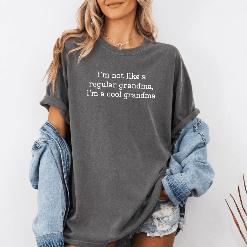 Funny Cool Grandma Comfort Colors T-Shirt - Mother's Day Gift for Grandmother, Best Grandma Ever - lifestyle view